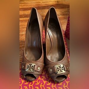 Tory Burch Carnell Open Toe Wedge